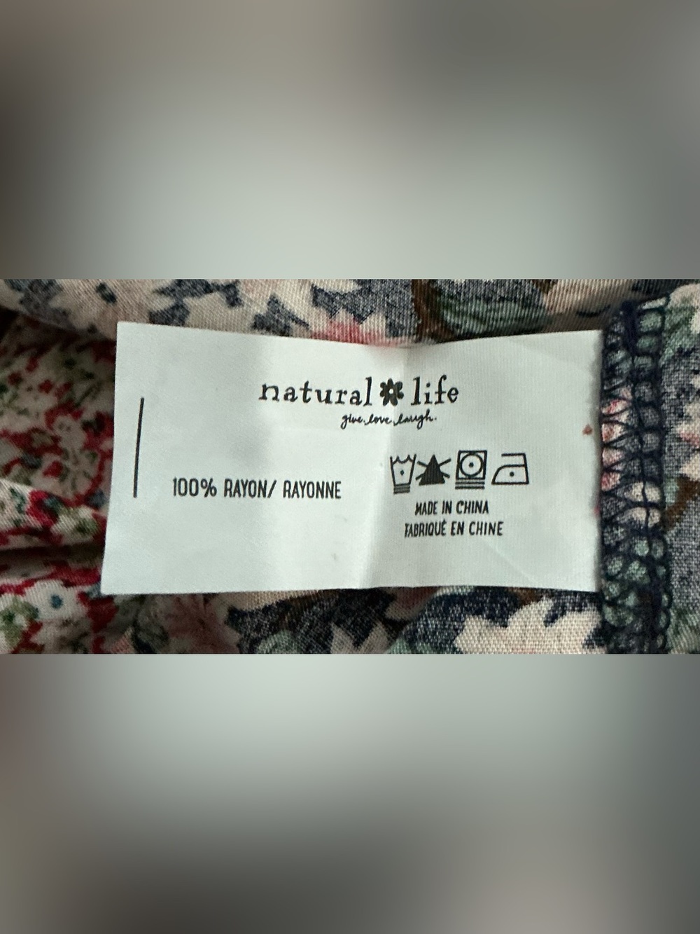 Natural Life Collette Tiered Floral Maxi Dress Boho Cottagecore XL - Picture 5 of 5